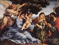 Vierge à l’Enfant avec des Saints et un Ange 1527 Renaissance Lorenzo Lotto
